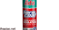 Akfix Thermcoat Hő & hangszigetelő purhab spray