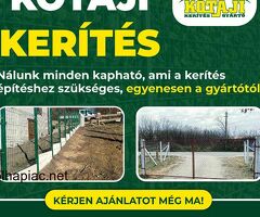 Kerítés építés bárhol az országban! Vadháló, drótháló, drótfonat, kapu, oszlop
