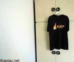 Burn fekete póló M