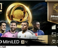 Hisense 85U7Q Pro UHD Smart Miniled TV, sötétszürke, 215