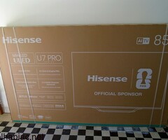 Hisense 85U7Q Pro UHD Smart Miniled TV, sötétszürke, 215